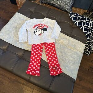 Sold! Disney Minnie Mouse long sleeve Set - Gray and Red